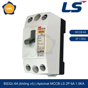 Aptomat MCCB BS32c 2P 6A 1.5kA