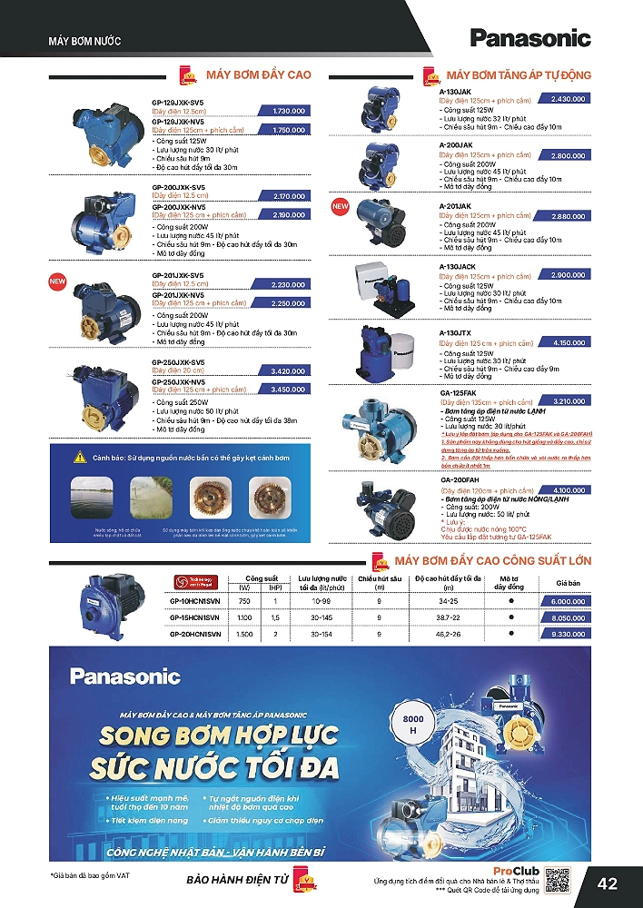 Bảng giá thiết bị điện Panasonic mới nhất