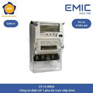 Công tơ điện tử 1 pha đo trực tiếp CE-14 (80)A