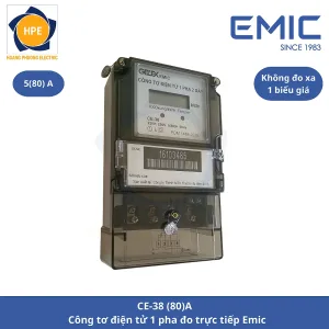 Công tơ điện tử 1 pha đo trực tiếp CE-38 (80)A