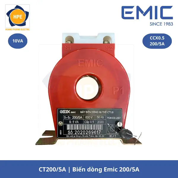 Biến dòng tròn Emic CT 200/5A