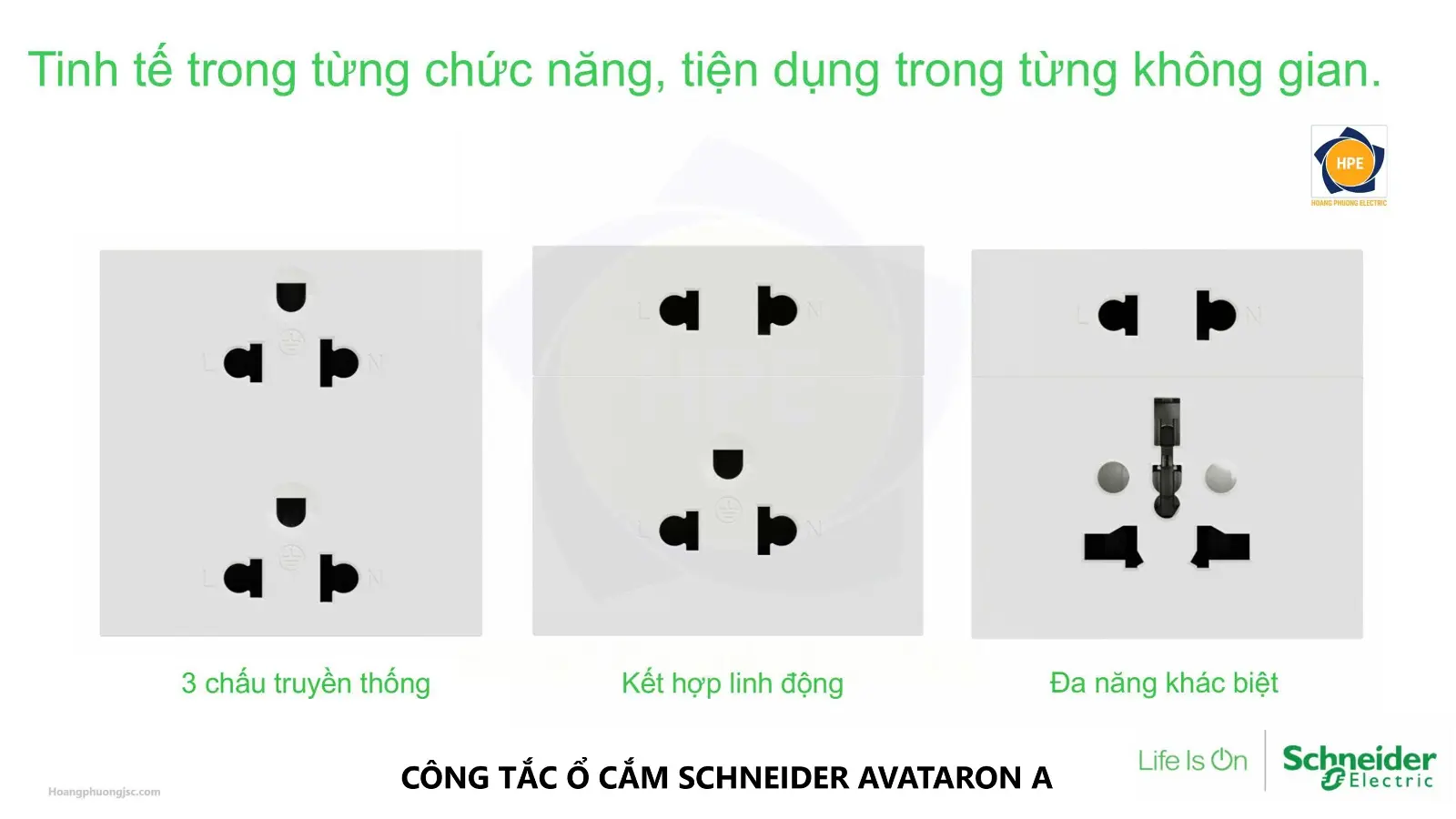 Công tắc ổ cắm AvatarOn A Schneider