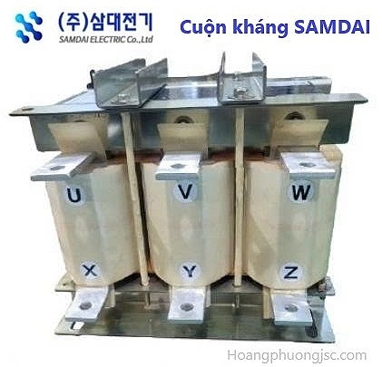 Cuộn kháng SAMDAI Korea chính hãng, dòng 7% dùng cho tụ bù 3 pha 440V. Dải 10–100kVar, đầy đủ mã hàng, catalog và tư vấn kỹ thuật.