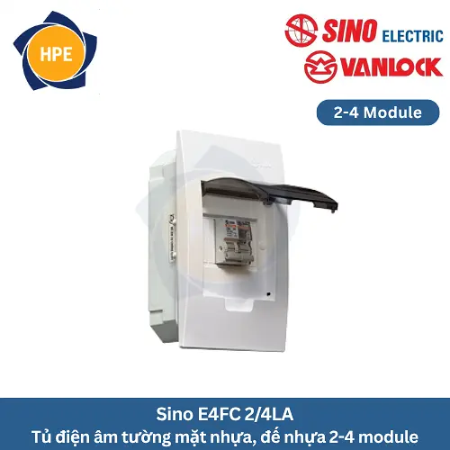Tủ điện âm tường Sino E4FC 2/4LA