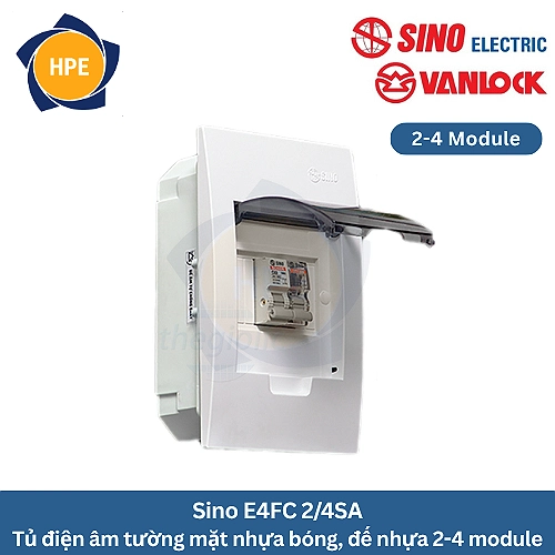 Tủ điện âm tường Sino E4FC 2/4SA