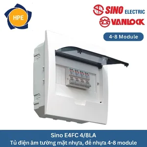 Tủ điện âm tường Sino E4FC 4/8LA