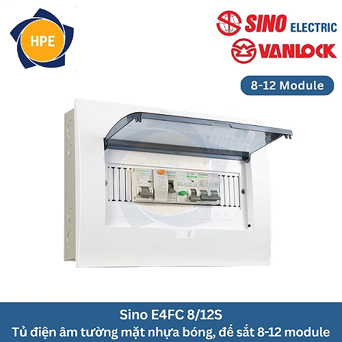 Tủ điện âm tường Sino E4FC 8/12S