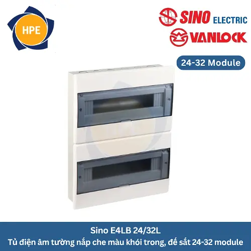 tủ điện âm tường Sino E4LB 24/32L