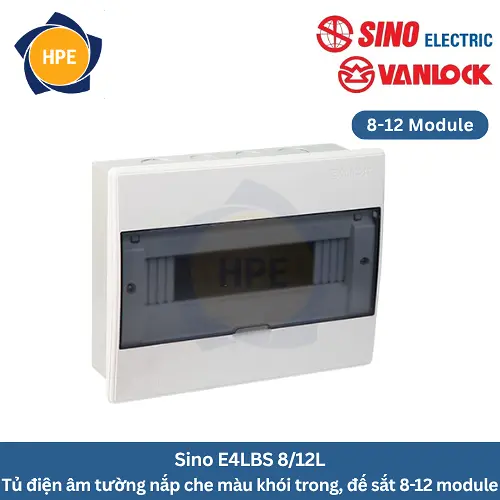 tủ điện âm tường Sino E4LBS 8/12L