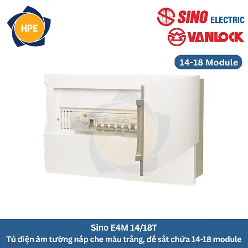 tủ điện âm tường Sino E4M 14/18T