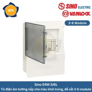 tủ điện âm tường Sino E4M 3/6L