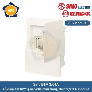 tủ điện âm tường Sino E4M 3/6TA
