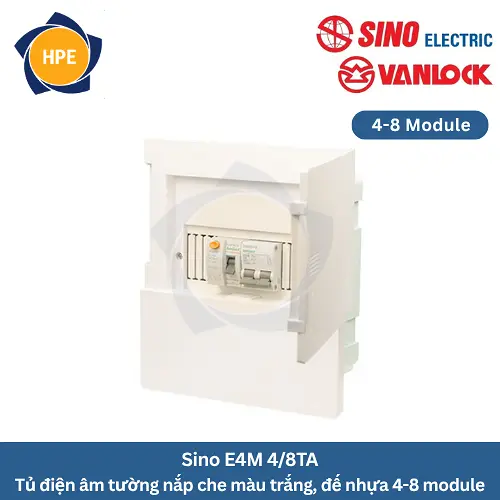 tủ điện âm tường Sino E4M 4/8TA