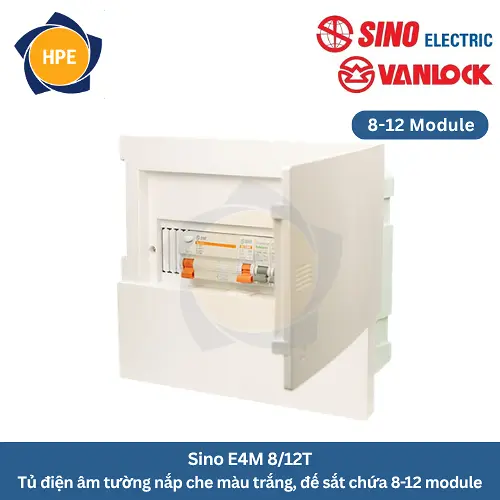 tủ điện âm tường Sino E4M 8/12T