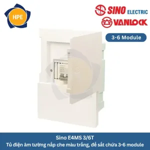 tủ điện âm tường Sino E4MS 3/6T