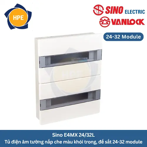Tủ điện âm tường Sino E4MX 24/32L