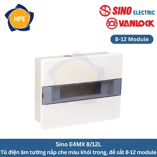 Tủ điện âm tường Sino E4MX 8/12L