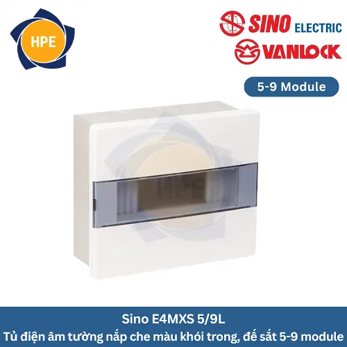 Tủ điện âm tường Sino E4MXS 5/9L