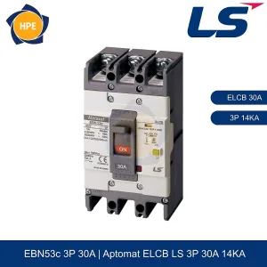 Aptomat chống giật ELCB EBN53c 3P 30A 14kA
