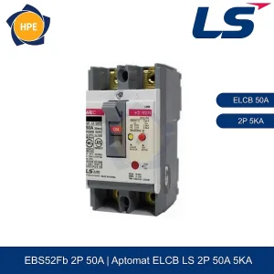 Aptomat chống giật ELCB EBS52Fb 2P 50A 5kA