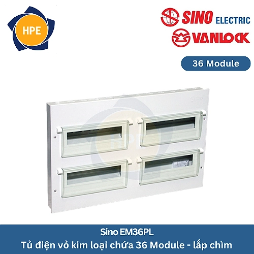 Tủ điện âm tường Sino EM36PL