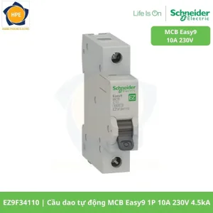EZ9F34110 Cầu dao tự động MCB Easy9 1P 10A 230V 4.5kA