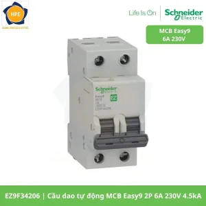 EZ9F34206 Cầu dao tự động MCB Easy9 2P 6A 230V 4.5kA
