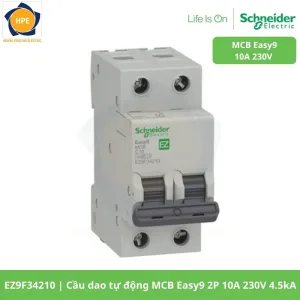 EZ9F34210 Cầu dao tự động MCB Easy9 2P 10A 230V 4.5kA