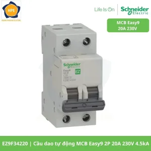 EZ9F34220 Cầu dao tự động MCB Easy9 2P 20A 230V 4.5kA