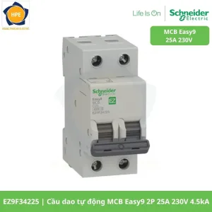 EZ9F34225 Cầu dao tự động MCB Easy9 2P 25A 230V 4.5kA