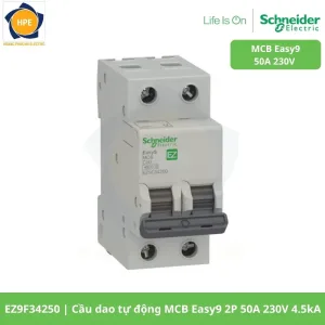 EZ9F34250 Cầu dao tự động MCB Easy9 2P 50A 230V 4.5kA