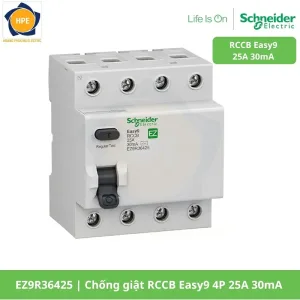 EZ9R36425 Chống giật RCCB Easy9 4P 25A 30mA