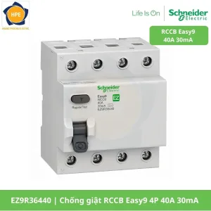 EZ9R36440 Chống giật RCCB Easy9 4P 40A 30mA