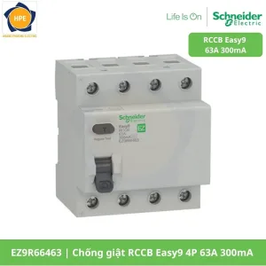 EZ9R66463 Chống giật RCCB Easy9 4P 63A 300mA