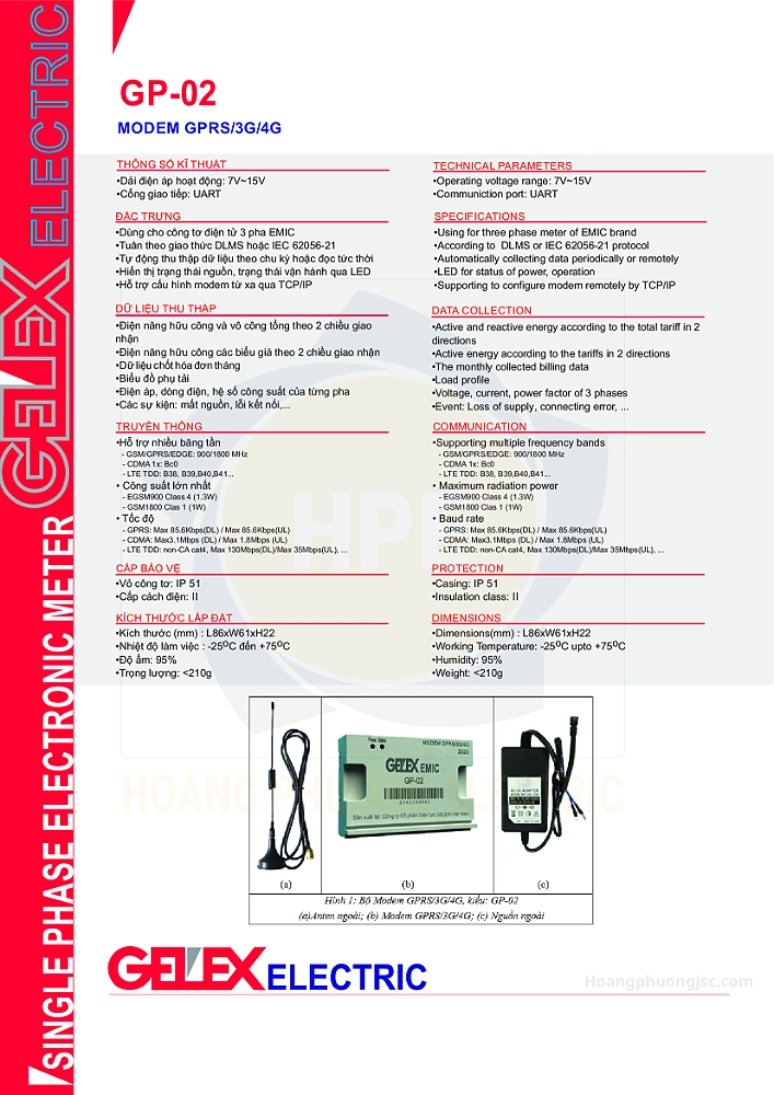 GP-02 | Module truyền nhận dữ liệu GPRS Emic