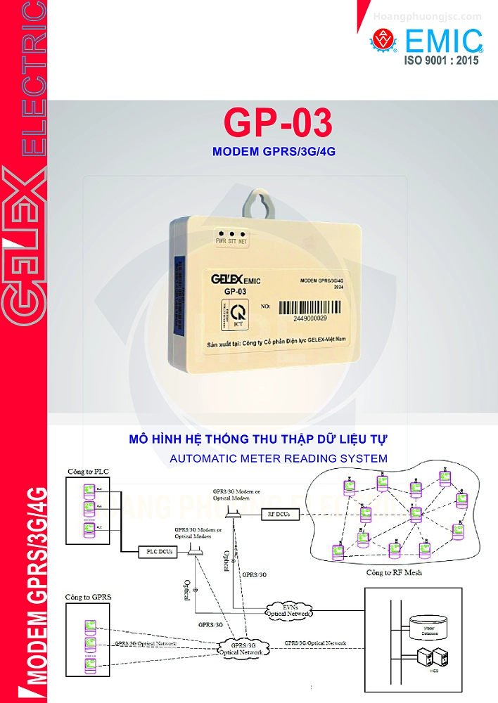 GP-03 | Module truyền nhận dữ liệu GPRS Emic