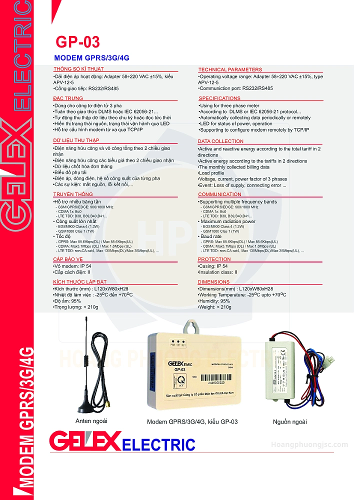 GP-03 | Module truyền nhận dữ liệu GPRS Emic