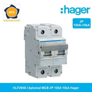 HLF290S - Aptomat MCB 2P 100A 10kA Hager