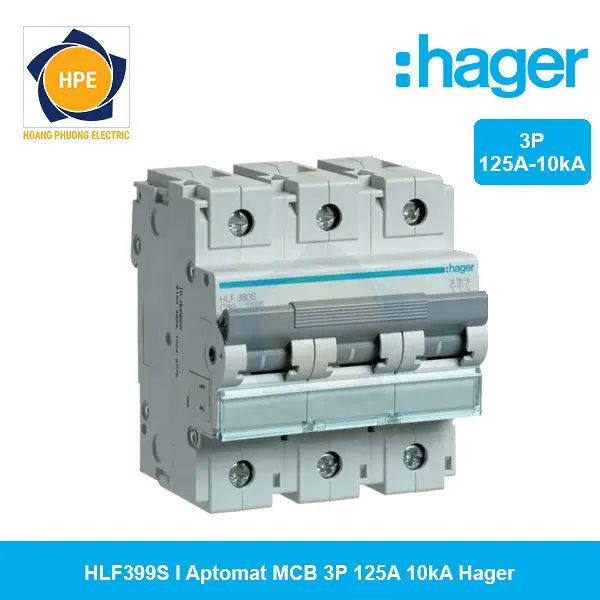 HLF399S - Aptomat MCB 3P 125A 10kA Hager