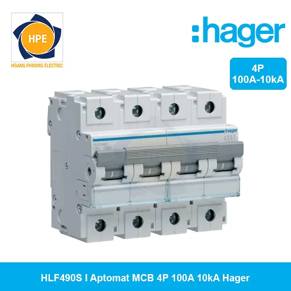 HLF490S - Aptomat MCB 4P 100A 10kA Hager