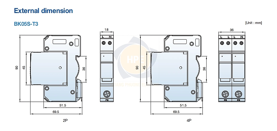 Kích thước BK05S