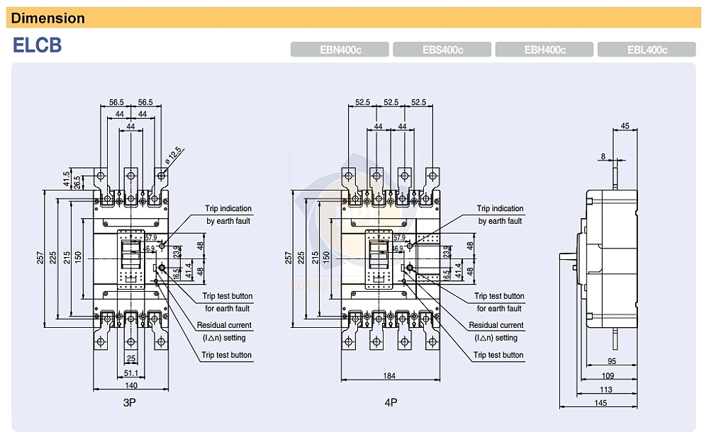 Kích thước EBN403c