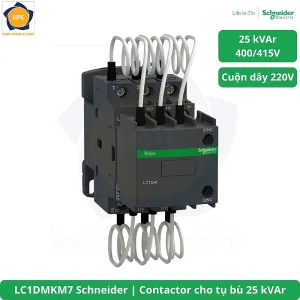 LC1DMKM7 Schneider Contactor cho tụ bù 25 kVAr
