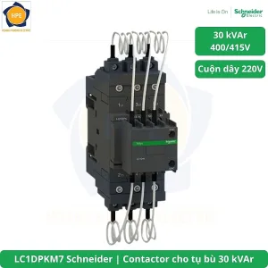 LC1DPKM7 Schneider Contactor cho tụ bù 30 kVAr