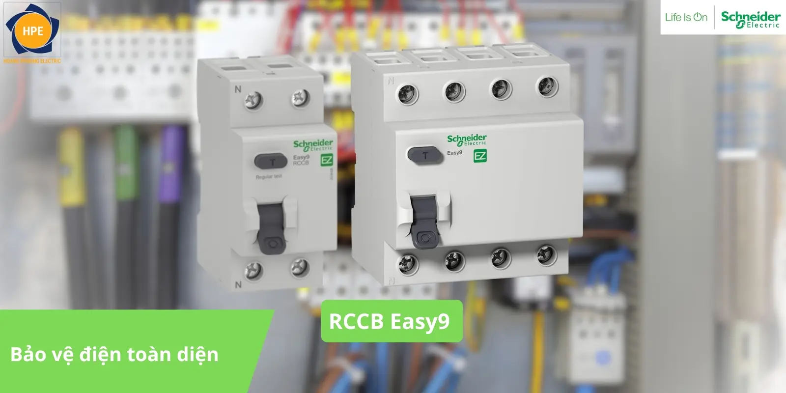 EZ9R36463 | Chống giật RCCB Easy9 4P 63A 30mA