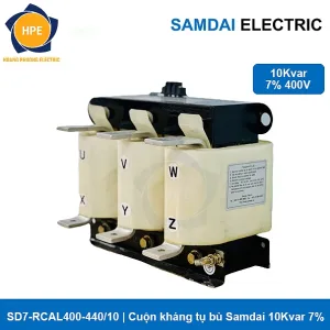 SD7-RCAL400-440-10 | Cuộn kháng tụ bù Samdai 10Kvar 7%