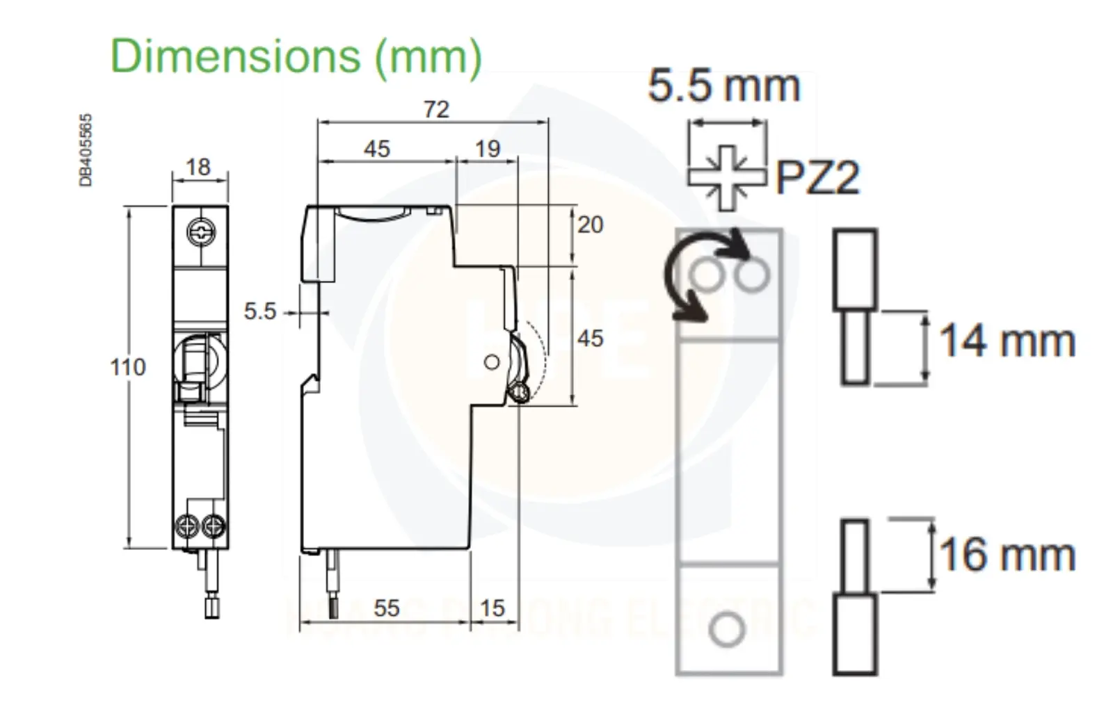 EZ9D33606 | Chống giật RCBO Slim Easy9 1P+N 6A 30mA 4.5kA
