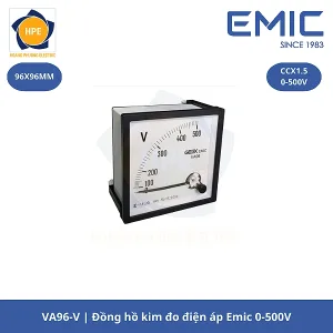Đồng hồ kim đo điện áp Emic 0-500V