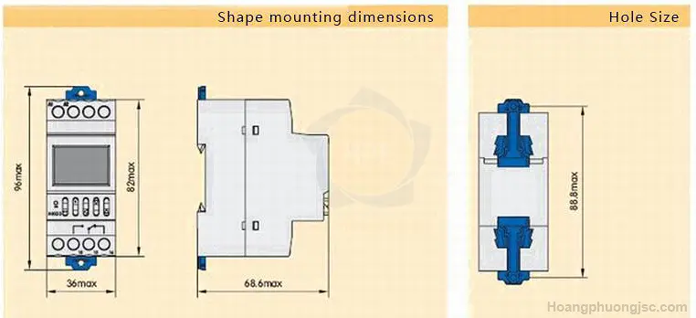 NKG-5 BERM I Công tắc hẹn giờ 24h