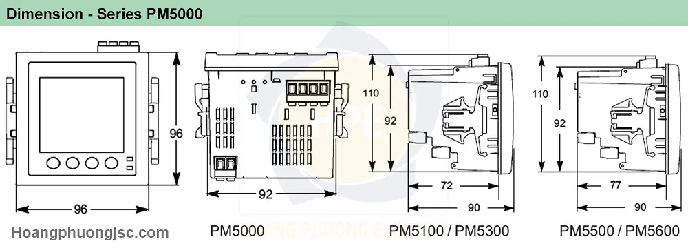 Kích thước PM5000
